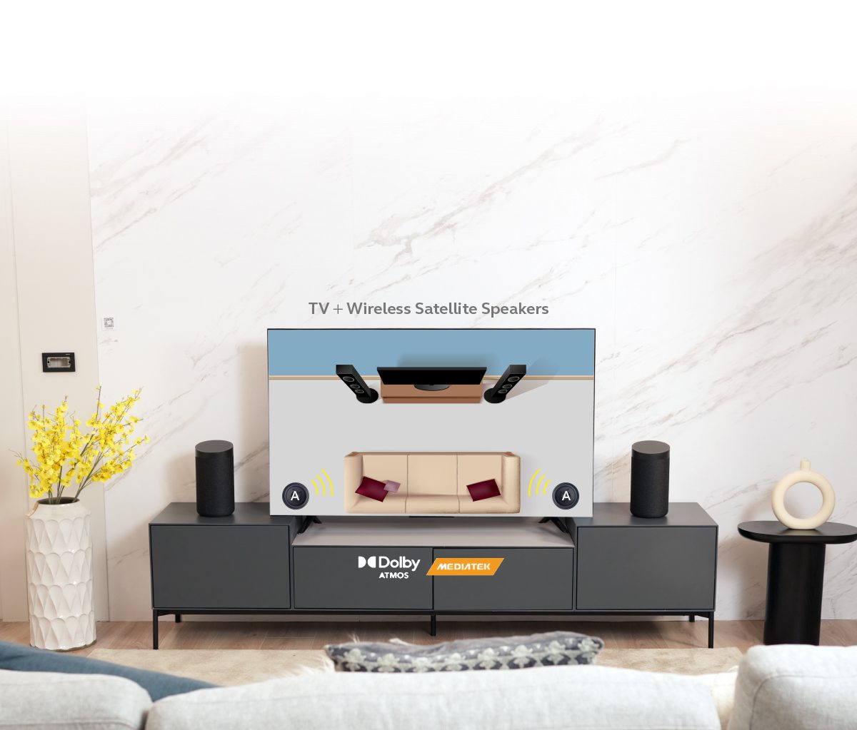 Jazz Hipster wireless spekaer with TV